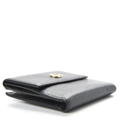 Gucci Dollar Calfskin Double G French Flap Wallet Black 4 of 9