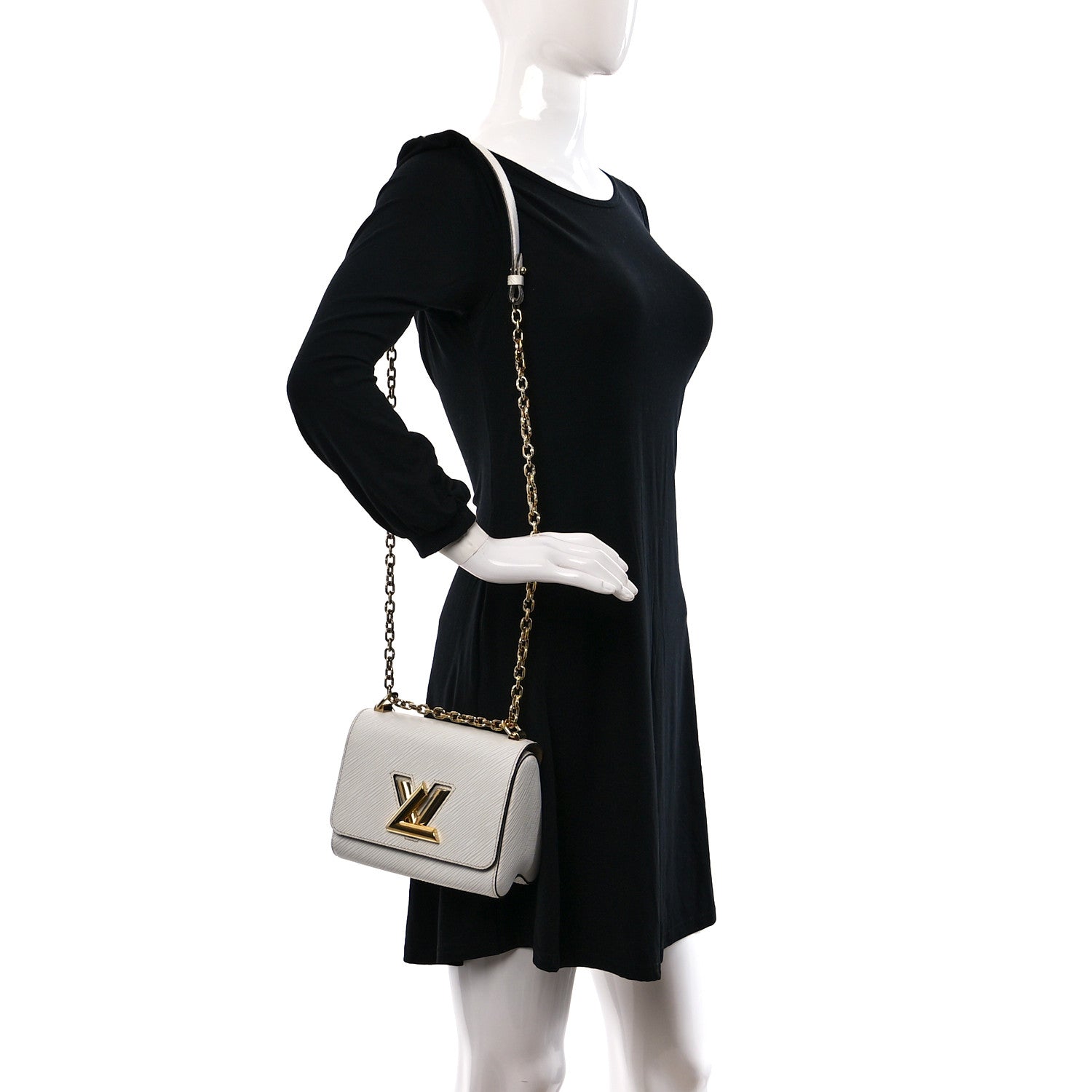 Louis Vuitton Epi Twist Shoulder Bag PM White 2 of 13