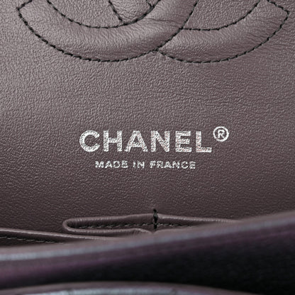 Chanel Iridescent Goatskin Quilted Medium Double Flap Purple 6 of 11