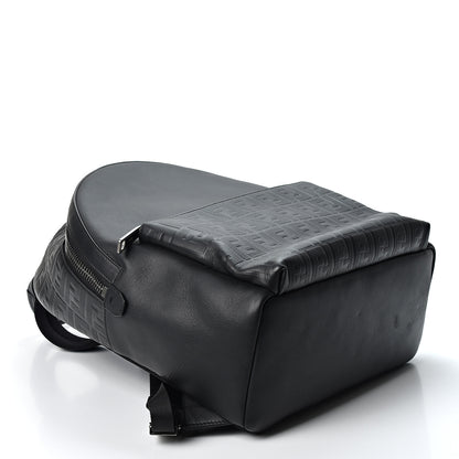 Fendi Vitello Grace FF 1974 Embossed Backpack Black 3 of 8