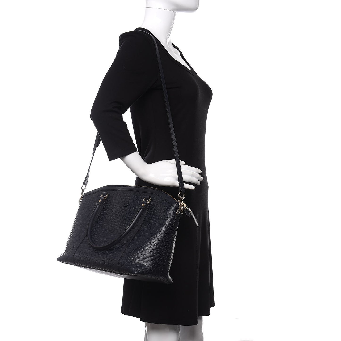 Soft Microguccissima Dome Satchel Navy