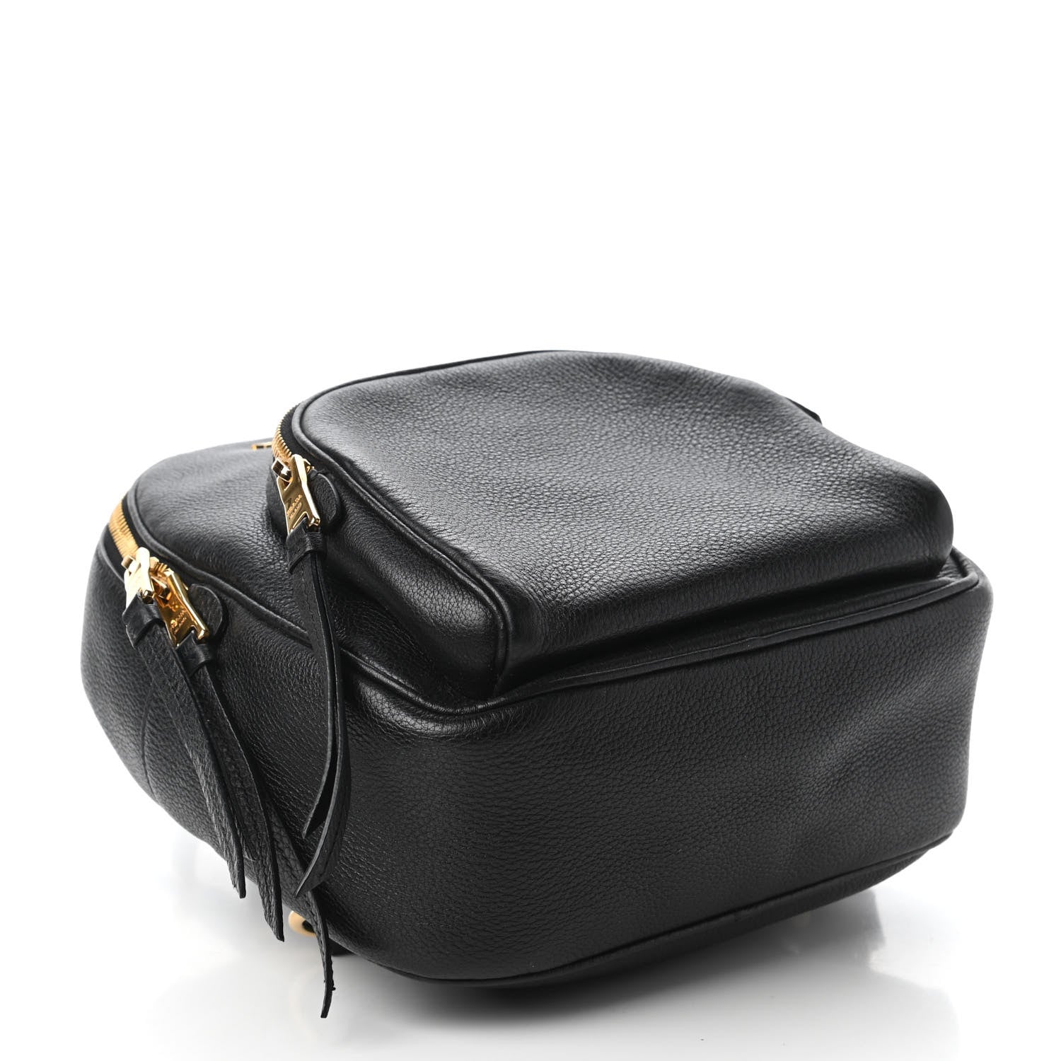 Prada Vitello Daino Zip Backpack Black 4 of 10