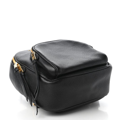 Prada Vitello Daino Zip Backpack Black 4 of 10