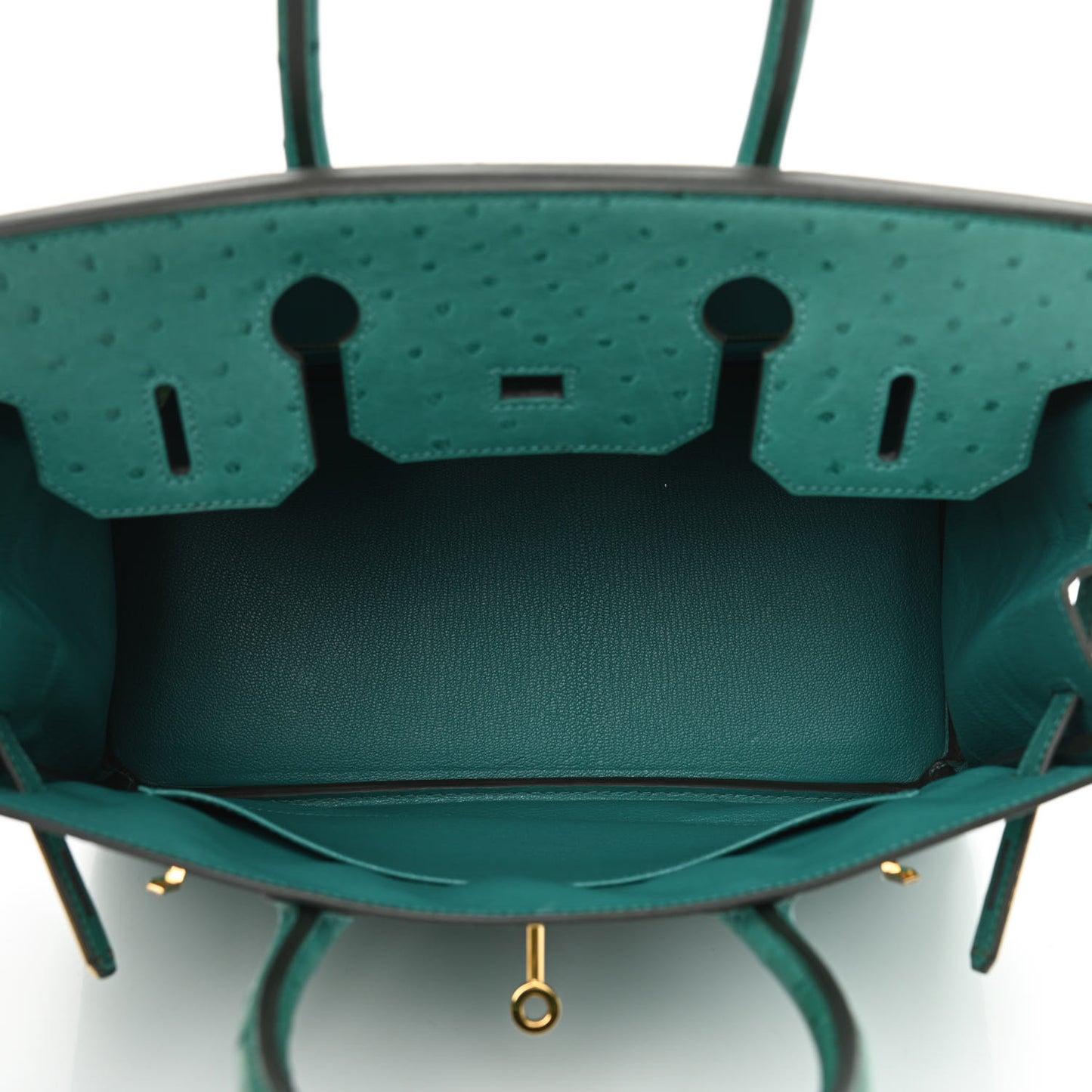Ostrich Birkin 30 Vert Verone
