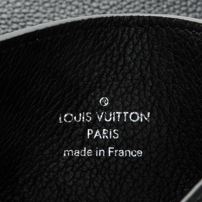 Louis Vuitton Calfskin LockMe II Compact Wallet Black 6 of 6