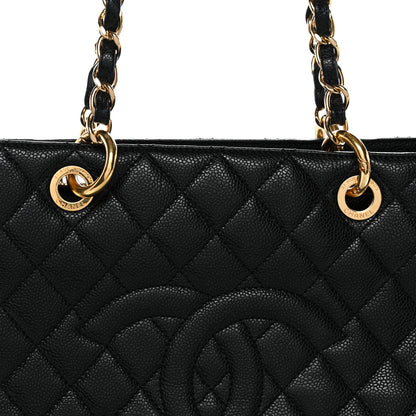 Chanel Caviar Quilted Grand Shopping Tote GST Black 8 of 10