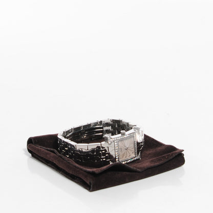 Hermes Stainless Steel Diamond Bezel 21mm Heure H Hour Quartz Watch 9 of 9