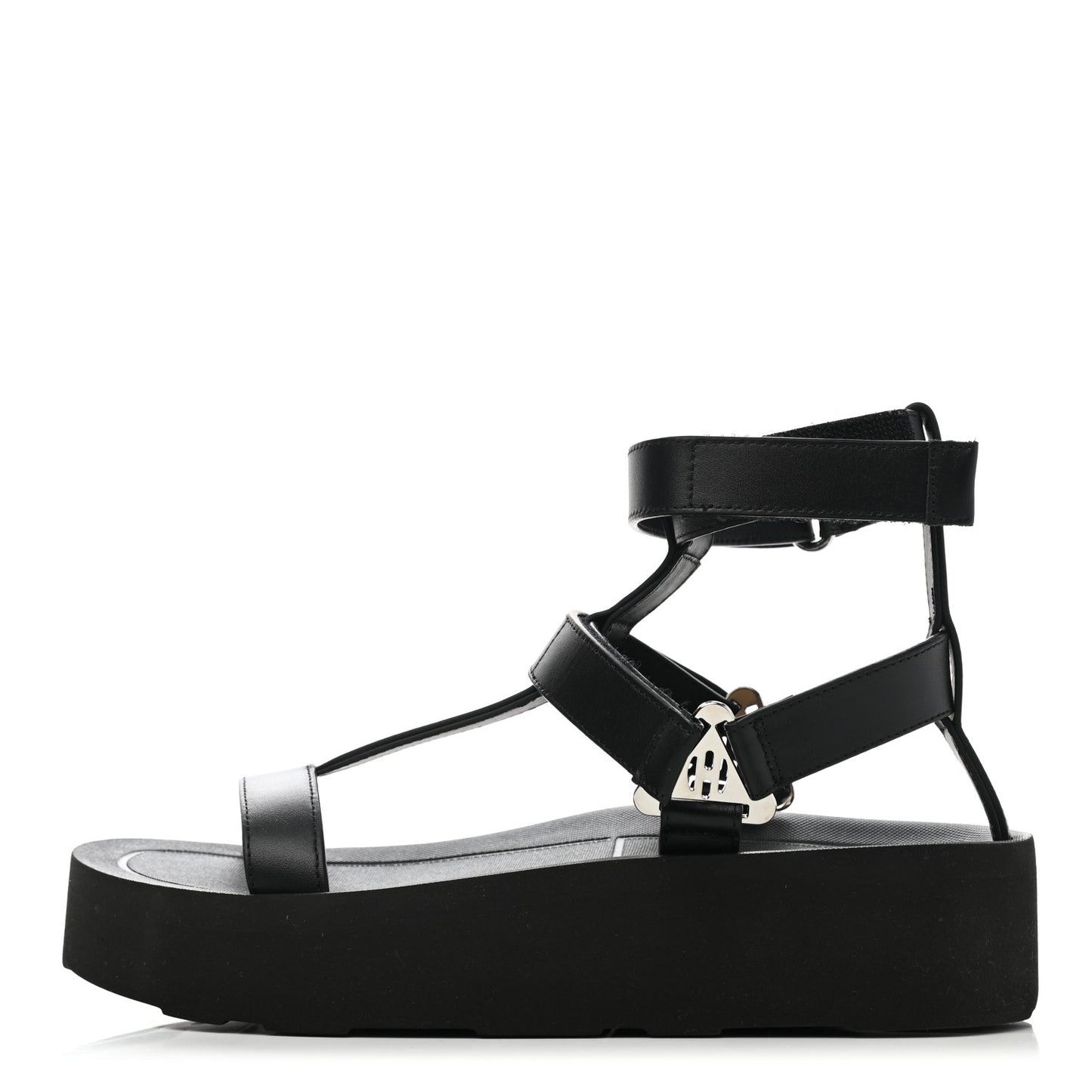 Calfskin Womens Enid Sandals 37 Black