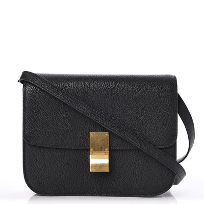Celine Goatskin Medium Classic Box Flap Bag Black 1 of 8