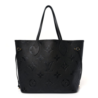 Louis Vuitton Empreinte Monogram Giant Neverfull MM Black 3 of 9
