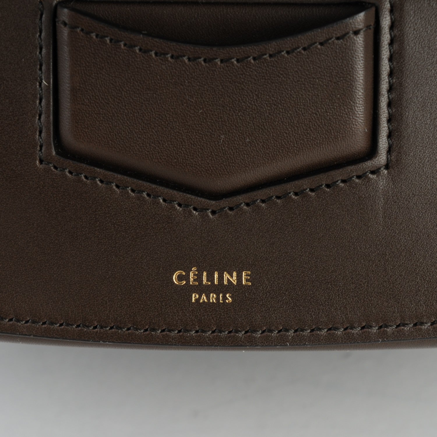 Celine Supersoft Calfskin Medium Trotteur Wood 7 of 8