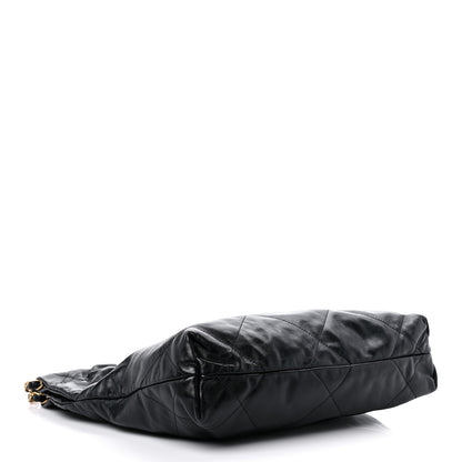 Chanel Shiny Calfskin Quilted Small Chanel 22 Black 5 of 11