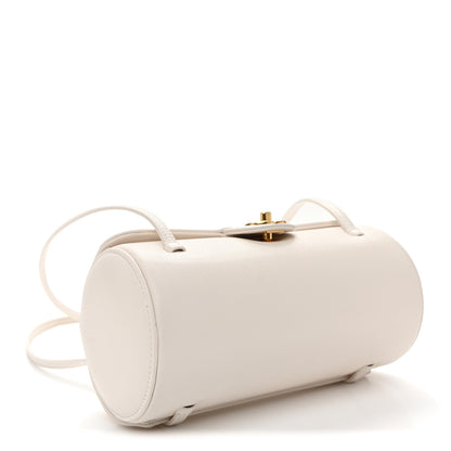 Chanel Shiny Caviar Preppy Coco Small Bowling Bag White 4 of 10