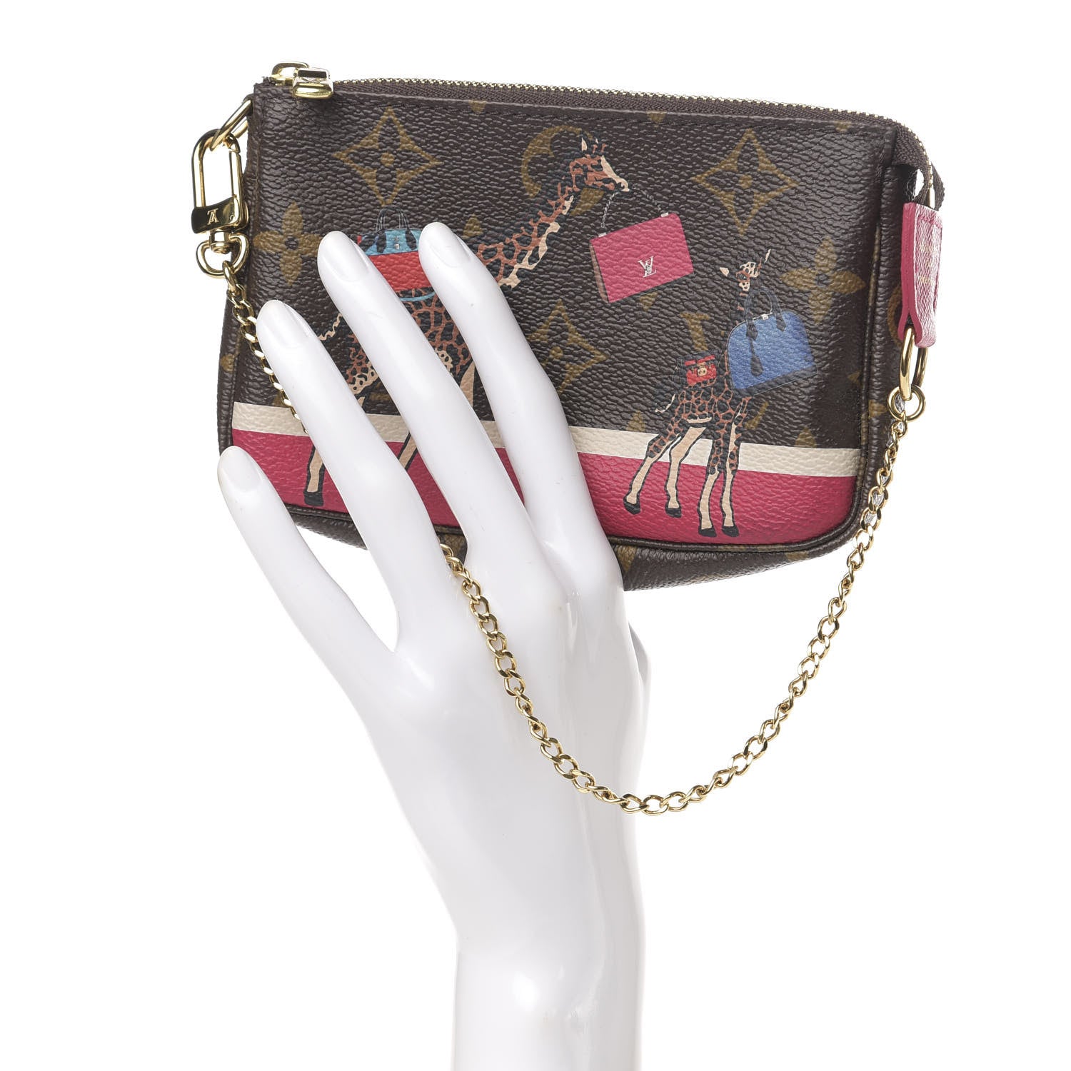 Louis Vuitton Monogram 2017 Christmas Animation Mini Pochette Accessories 2 of 7