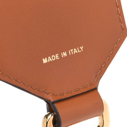 Fendi Ribbon Vitello King Logo Embossed Gingham Woven Adjustable Strap You Panna Black Cuoio 4 of 6