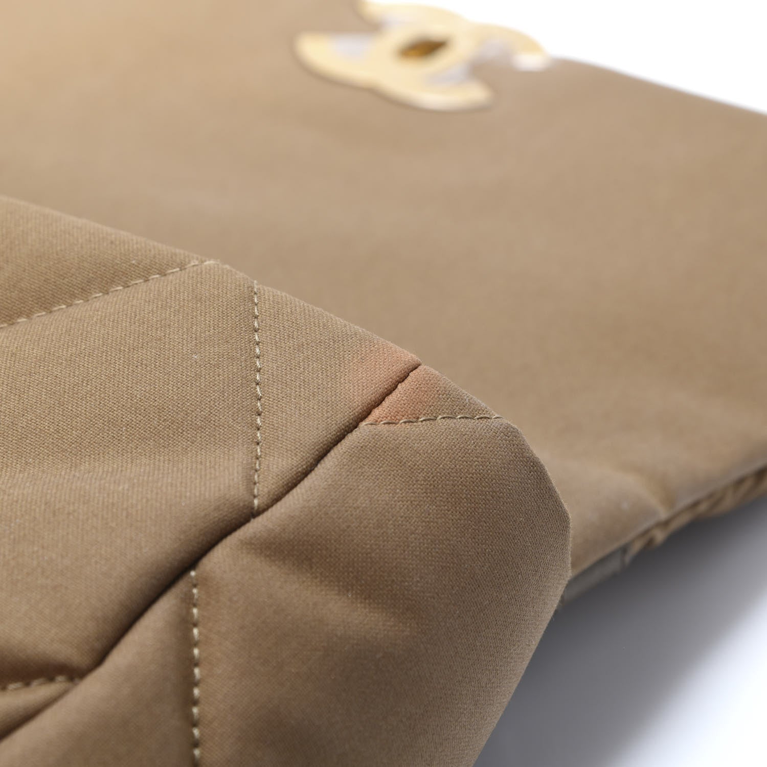 Chanel Canvas Quilted Large 19 Flap Bronze 11 of 12