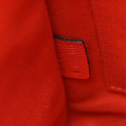 Celine Drummed Calfskin Nano Luggage Coquelicot 7 of 10