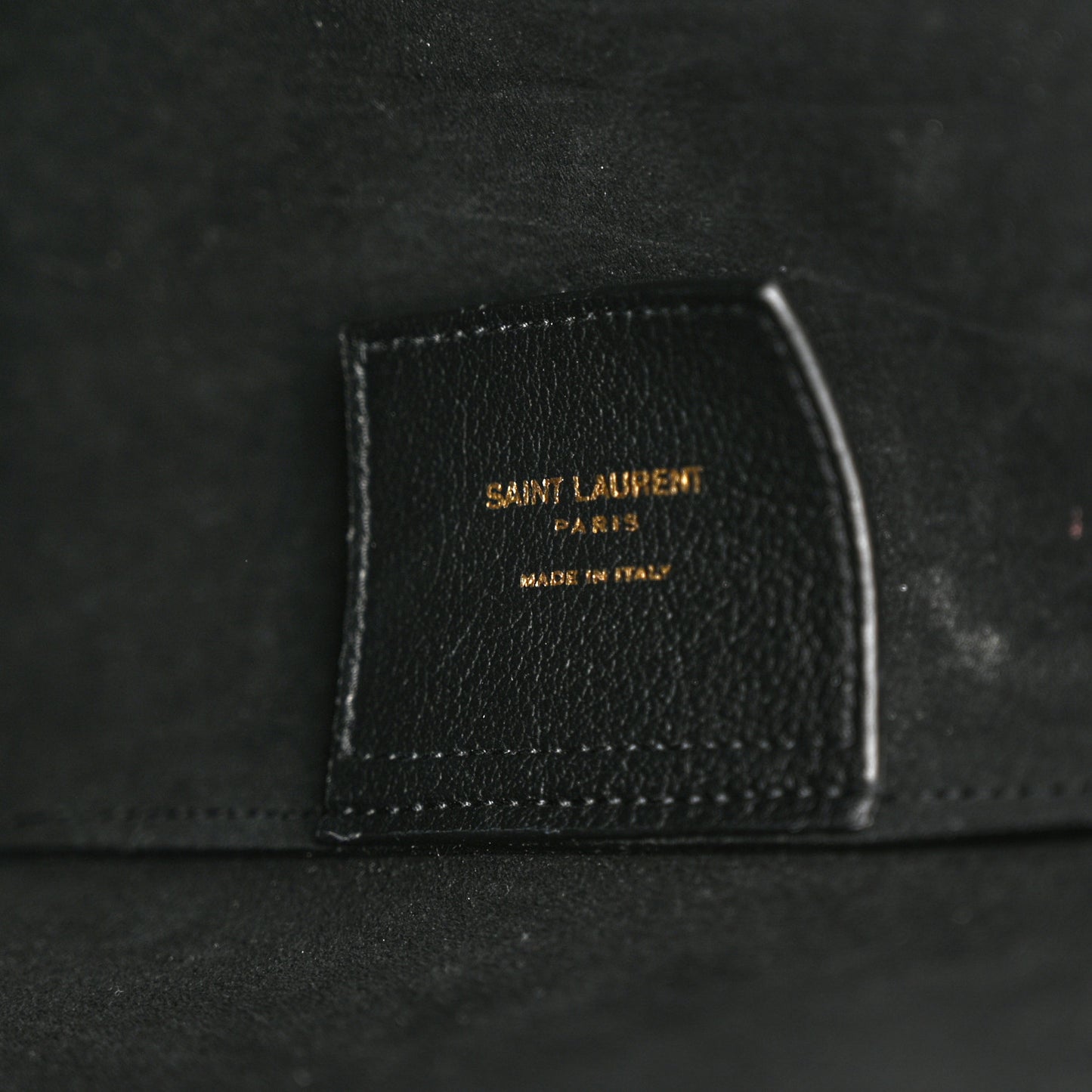 Calfskin East West Shopping Tote Black