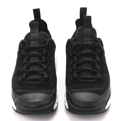 Chanel Velvet Calfskin Mixed Fibers CC Sneakers 38.5 Black 2 of 8