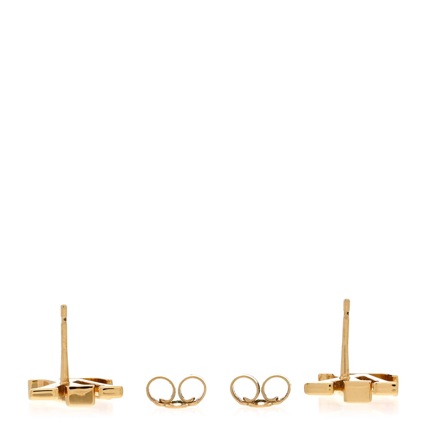 Metal LV Iconic Earrings Gold
