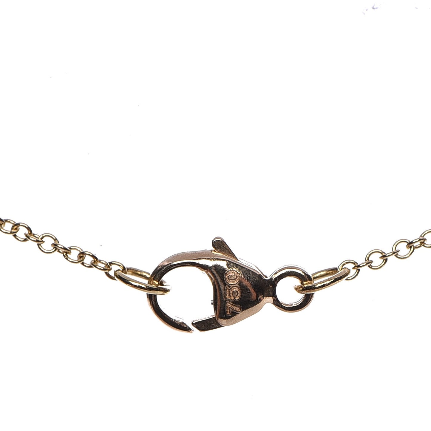 18K Yellow Gold Blue Sapphire Diamond Evil Eye Necklace