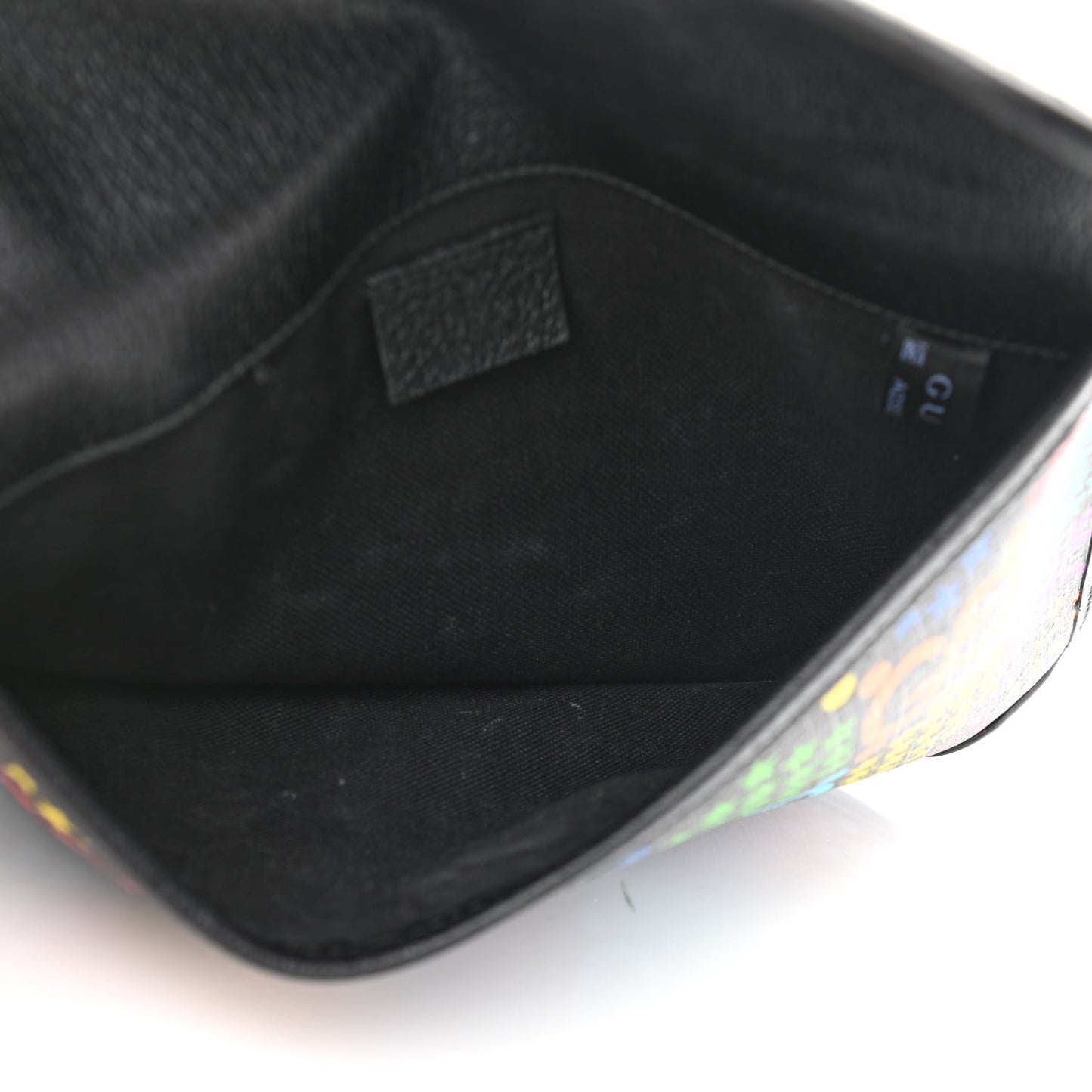 GG Supreme Monogram Psychedelic Slim Belt Bag Black