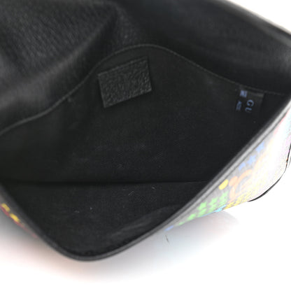 Gucci GG Supreme Monogram Psychedelic Slim Belt Bag Black 5 of 13