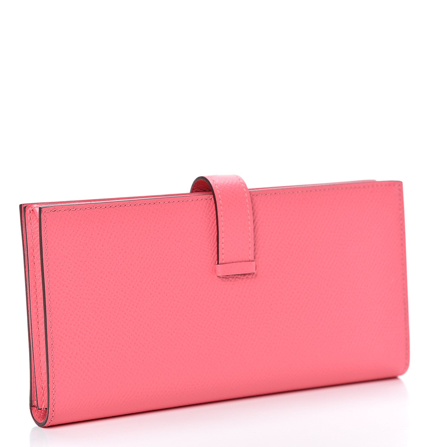 Hermes Epsom Bearn Gusset Wallet Rose Azalee 2 of 7