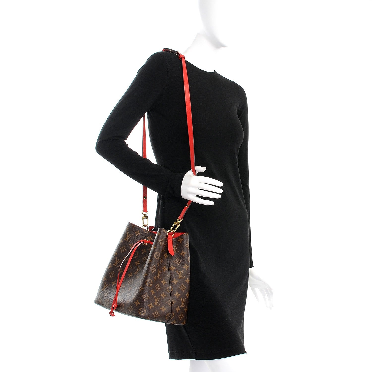 Louis Vuitton Monogram Neonoe MM Coquelicot 2 of 9