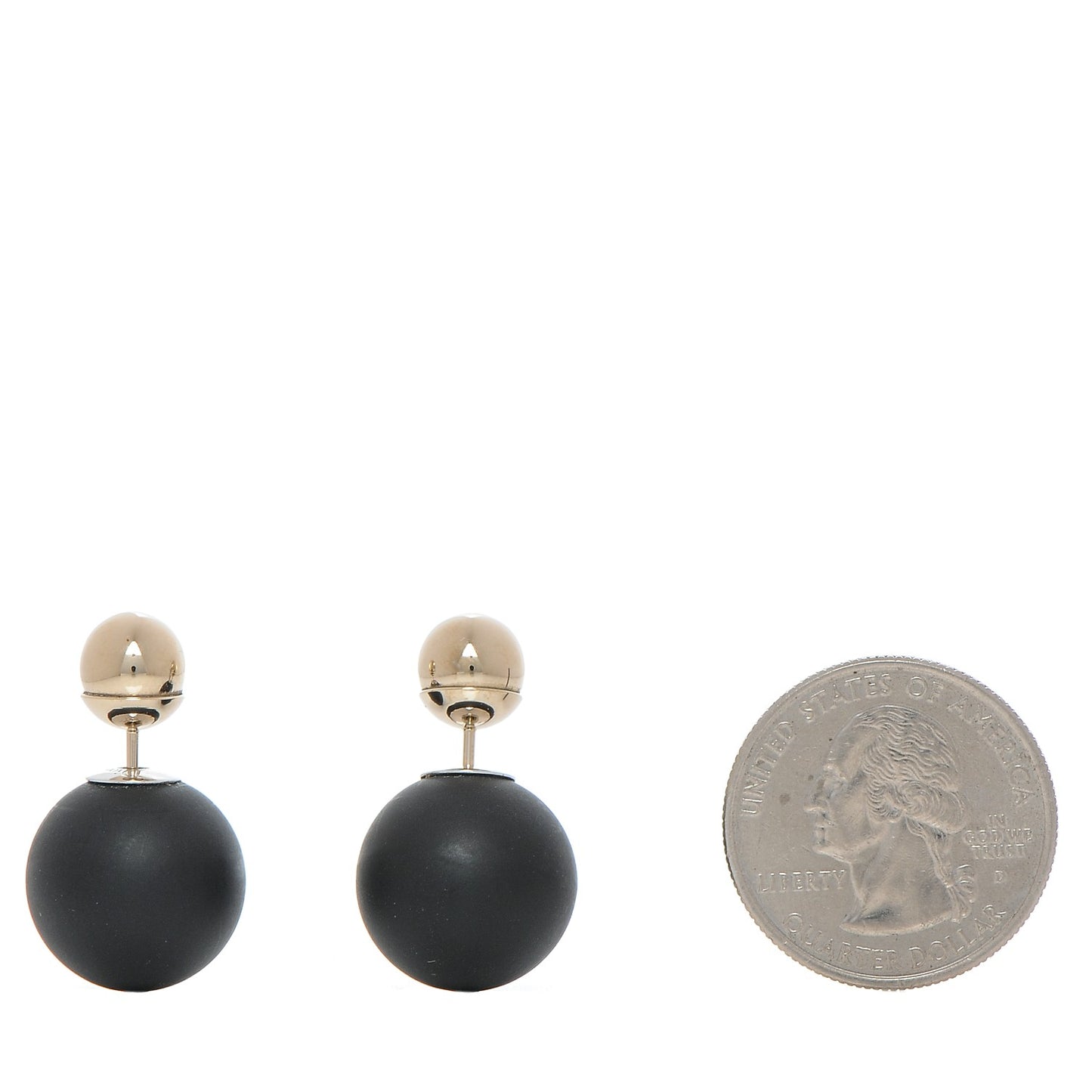 Mise En Dior Tribal Earrings Matte Black Gold