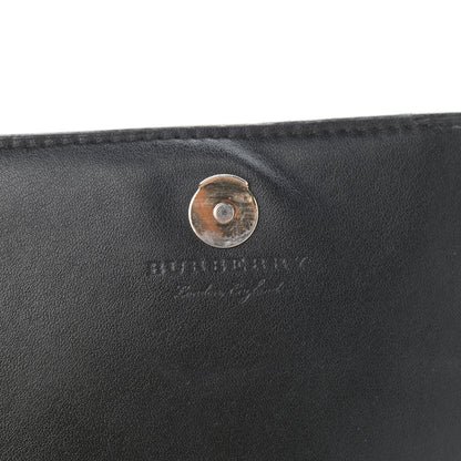 Burberry Derby Calfskin House Check Wallet On Chain Black 6 of 16