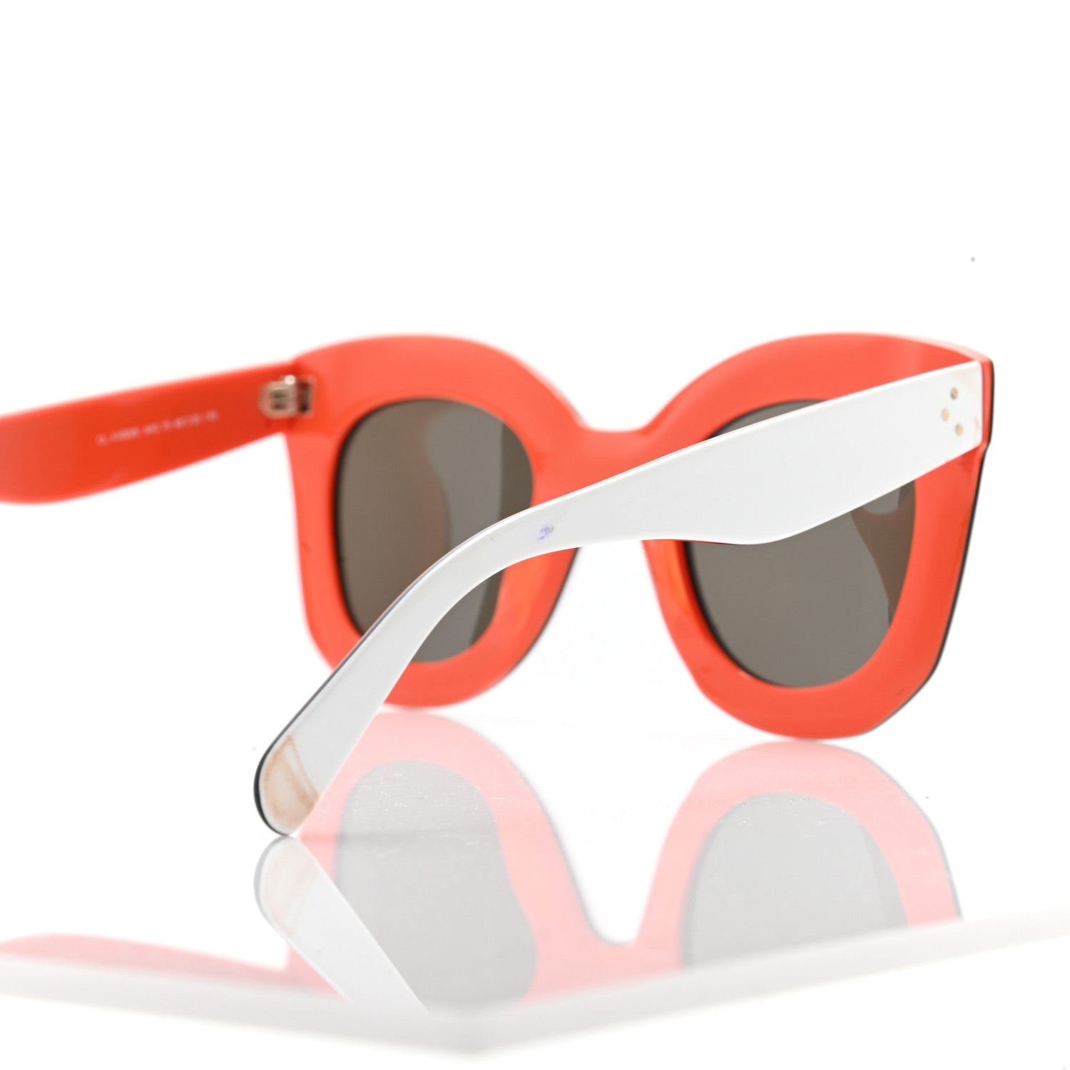 Celine Marta Sunglasses CL 41093/S White Orange 5 of 10