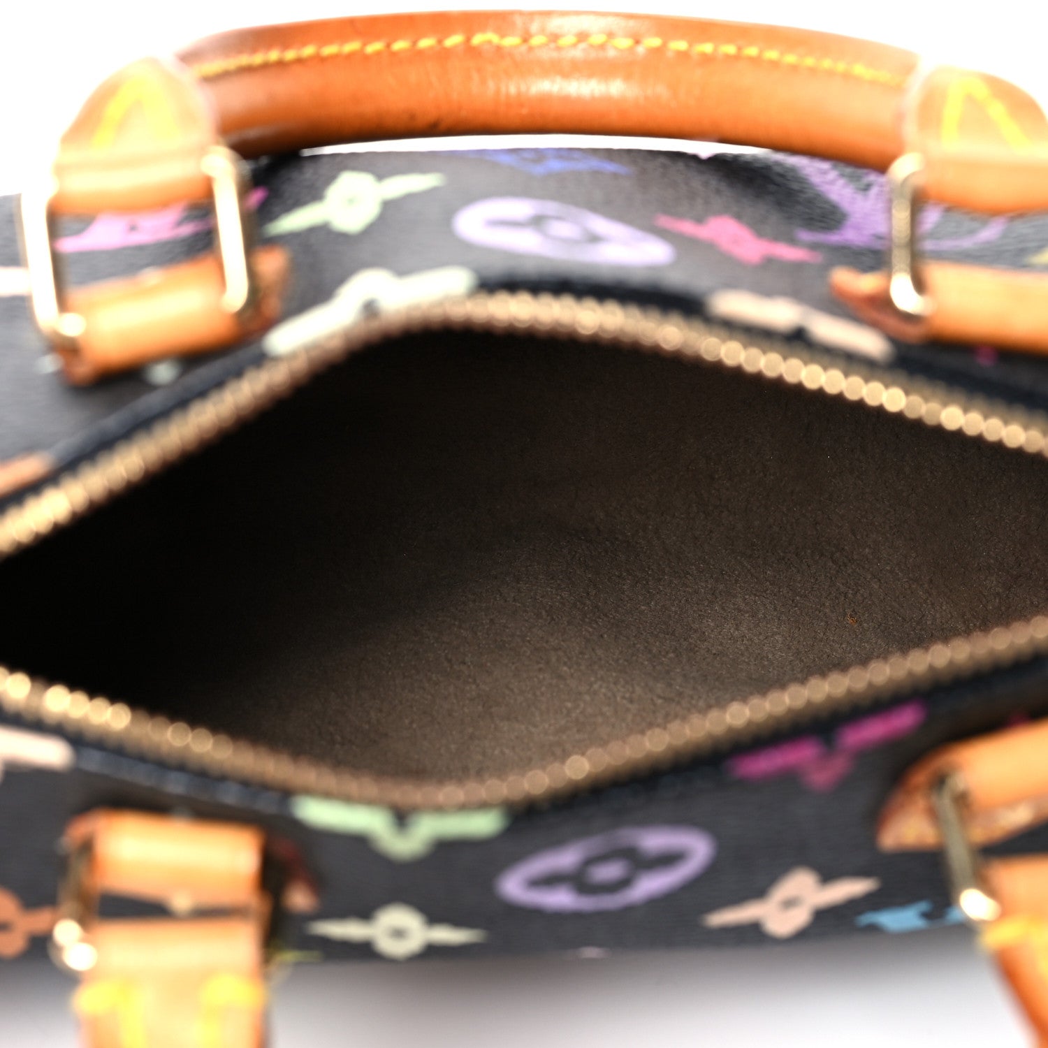 Louis Vuitton Monogram Multicolor Mini Sac HL Speedy Black 5 of 8