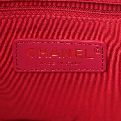 Chanel Shiny Aged Calfskin CC Chain Drawstring Bag Black 6 of 10