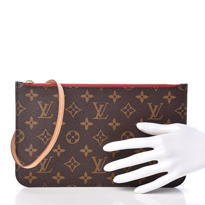 Louis Vuitton Monogram Neverfull MM GM Pochette Cherry 2 of 6