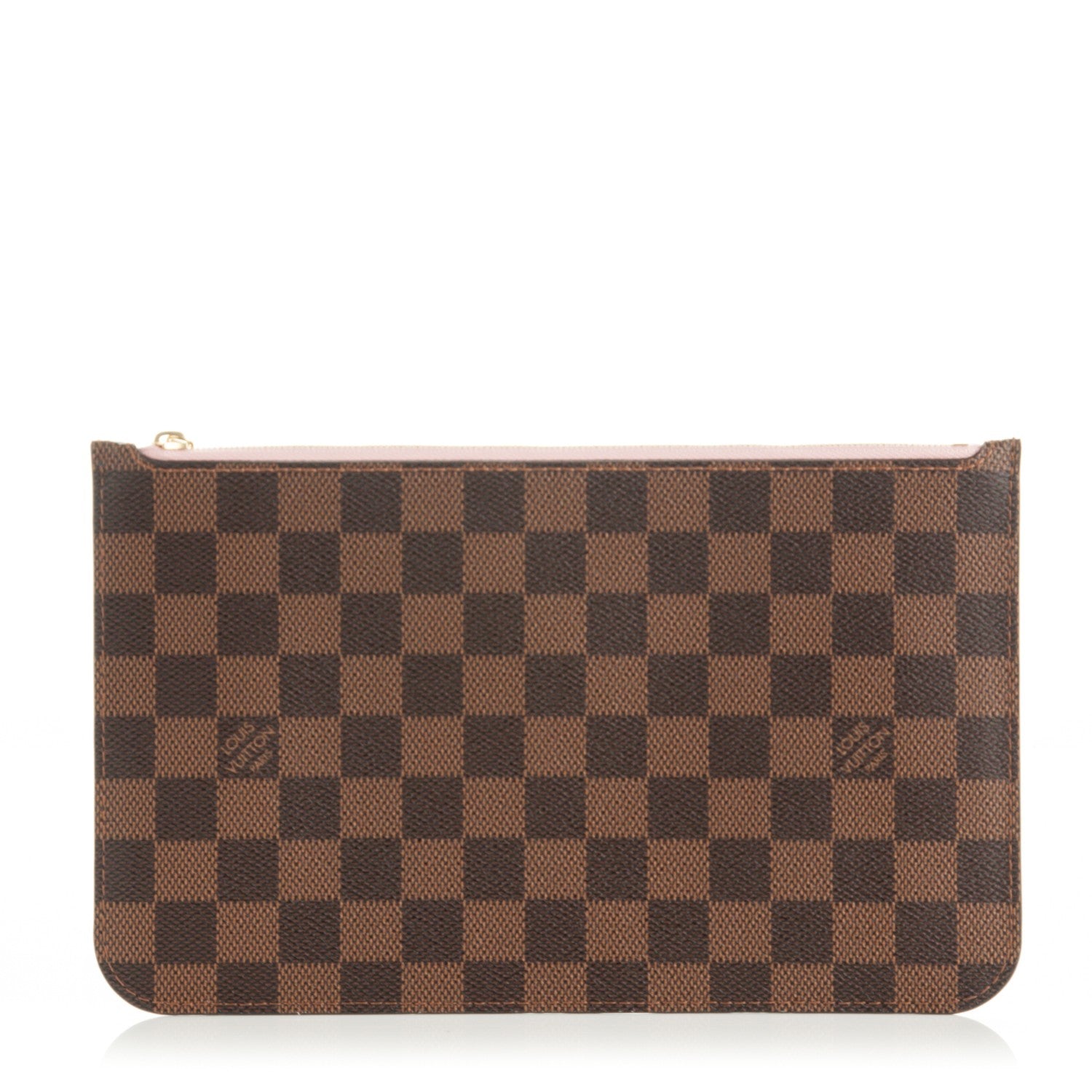 Louis Vuitton Damier Ebene Neverfull MM GM Pochette Rose Ballerine 1 of 7
