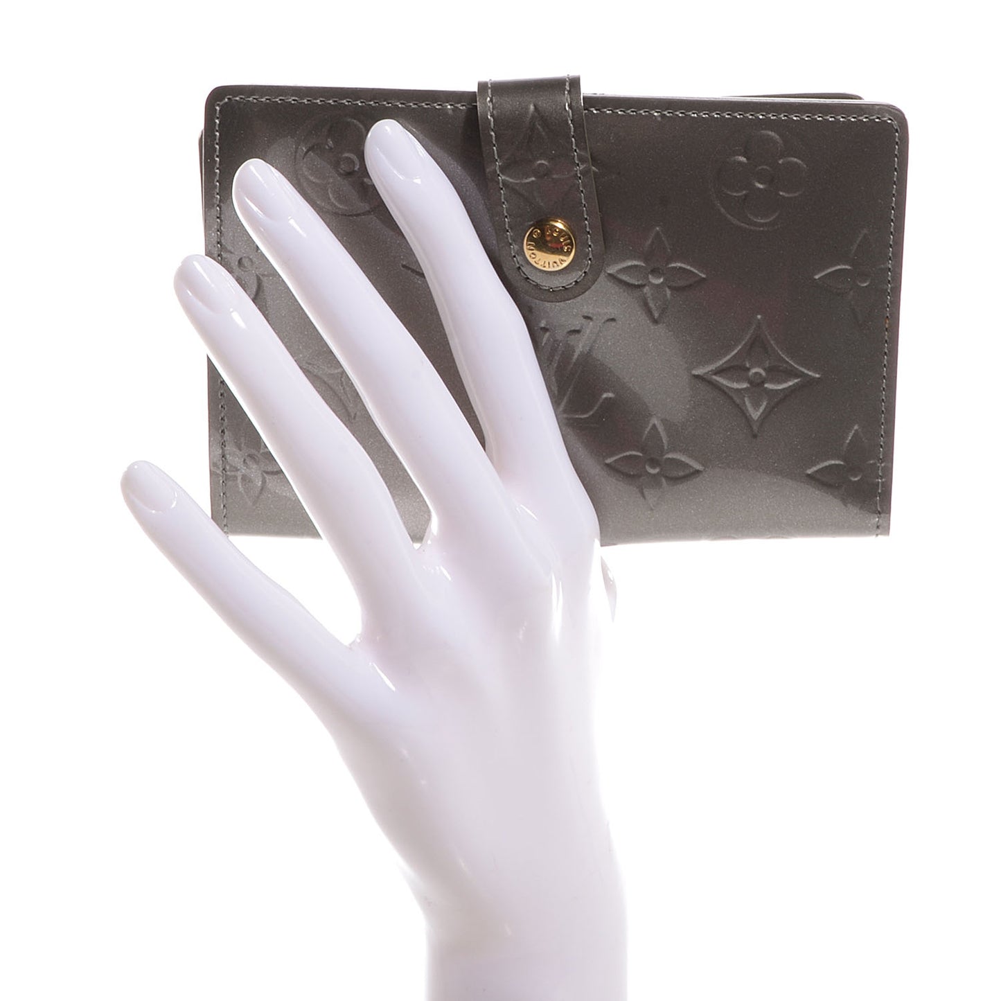 Vernis French Purse Wallet Gris Art Deco