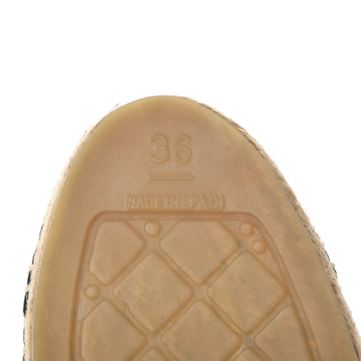 Chanel Lambskin CC Espadrilles 36 Black 6 of 10