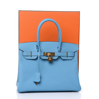 Hermes Epsom Birkin 30 Bleu Du Nord 30 of 30