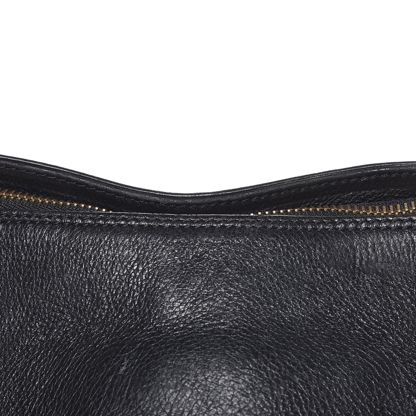 Calfskin Cary Zipped Shoulder Bag Black