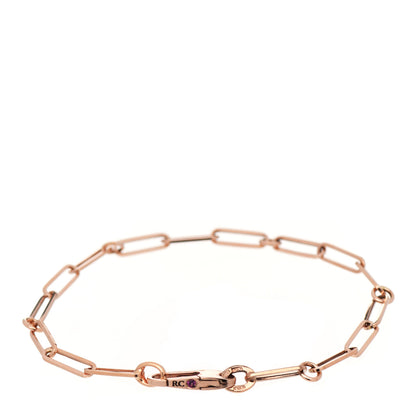 Roberto Coin 18K Rose Gold Paper Clip Link Bracelet 3 of 5
