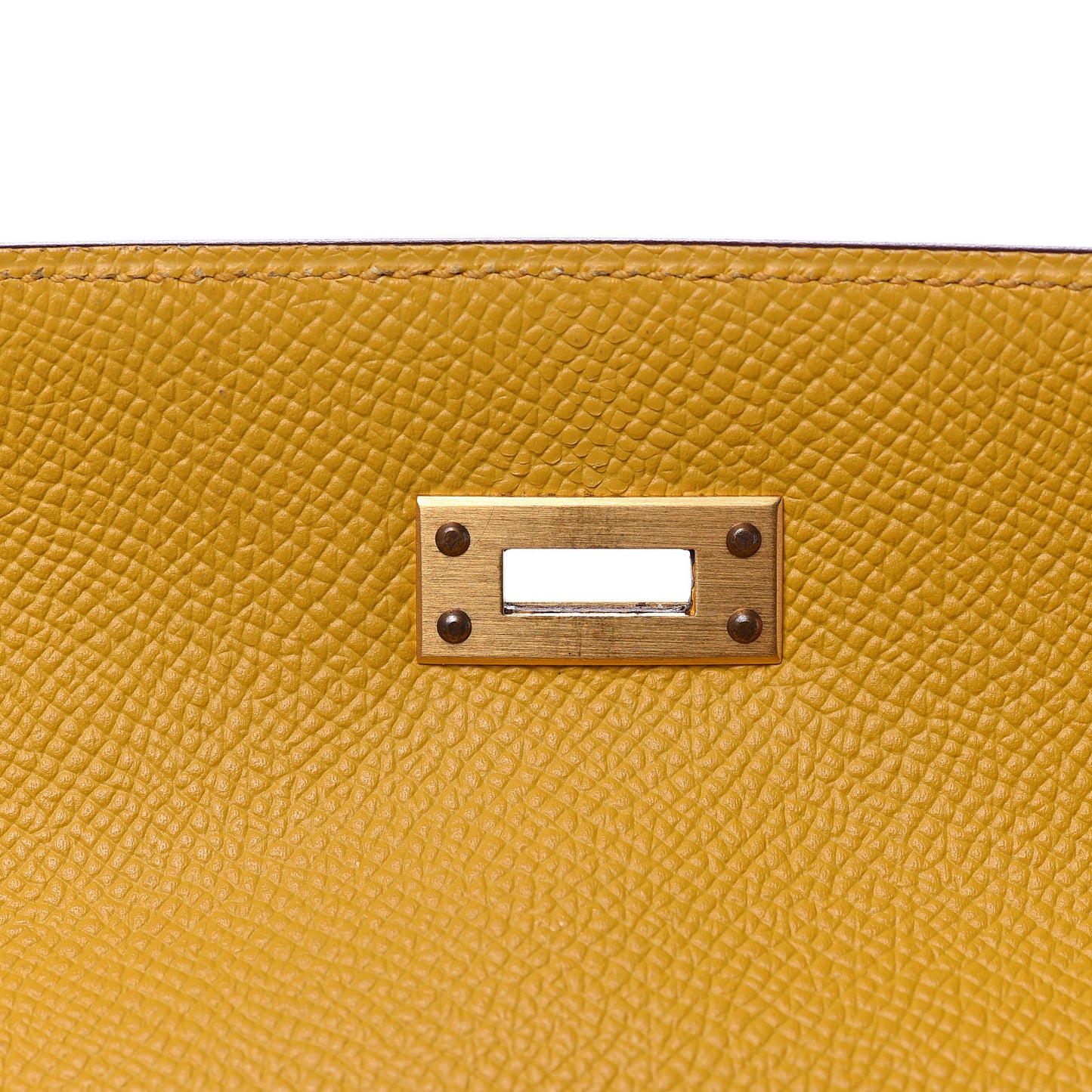 Epsom Horseshoe Kelly Sellier 25 Jaune Ambre Etoupe