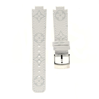 Louis Vuitton Monogram Tambour 10mm Watch Strap White 1 of 8