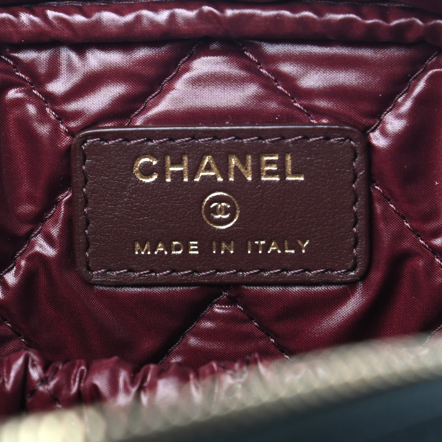 Chanel Caviar Quilted Curvy Pouch Cosmetic Case Black 6 of 8