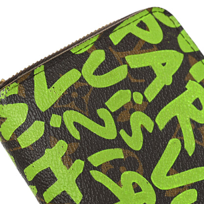 Louis Vuitton Monogram Graffiti Zippy Wallet Green 20 of 21