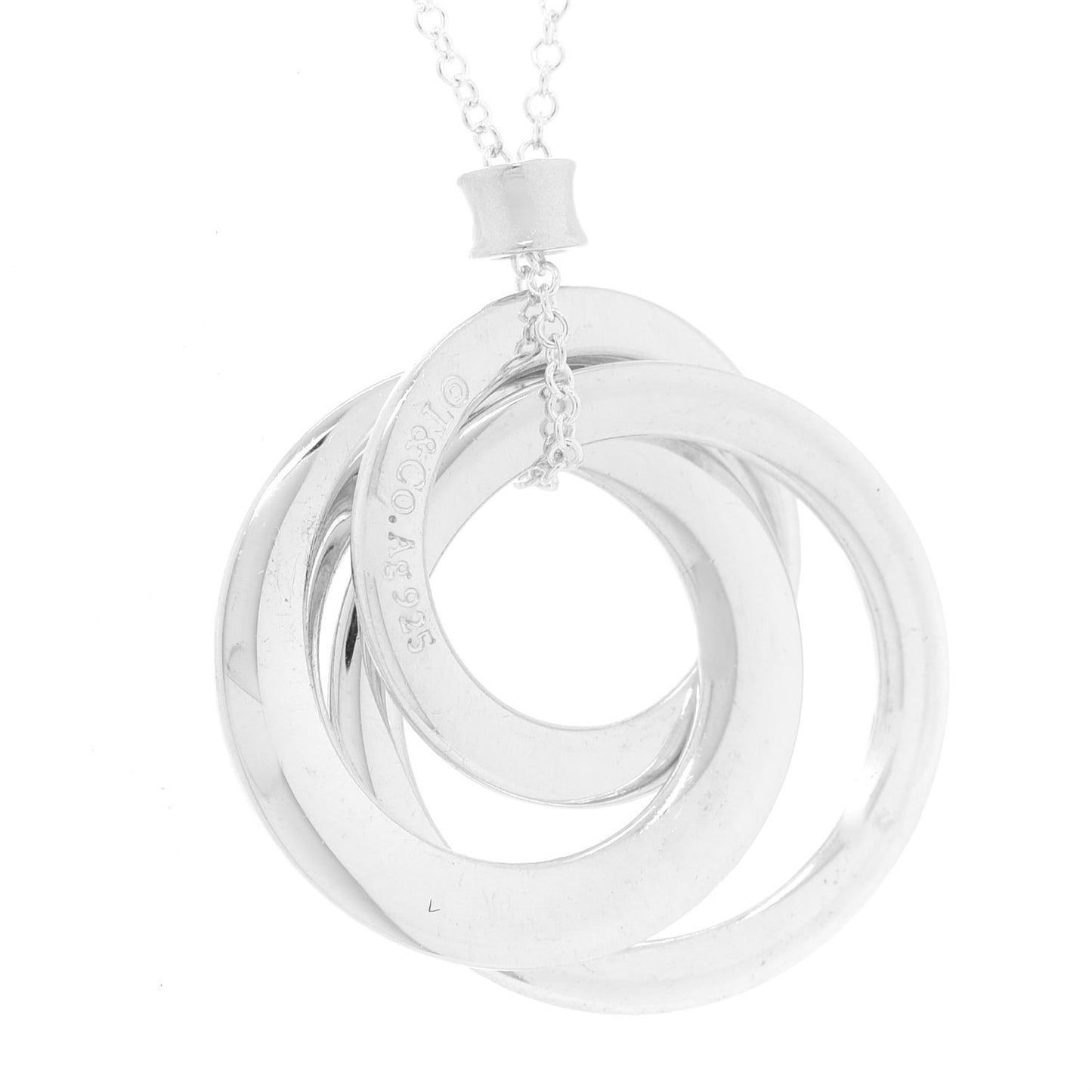 Sterling Silver 1837 Circles Pendant Necklace