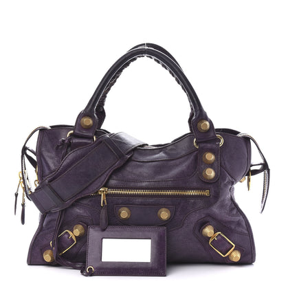 Balenciaga Agneau Giant 21 Gold Hardware City Raisin 1 of 14