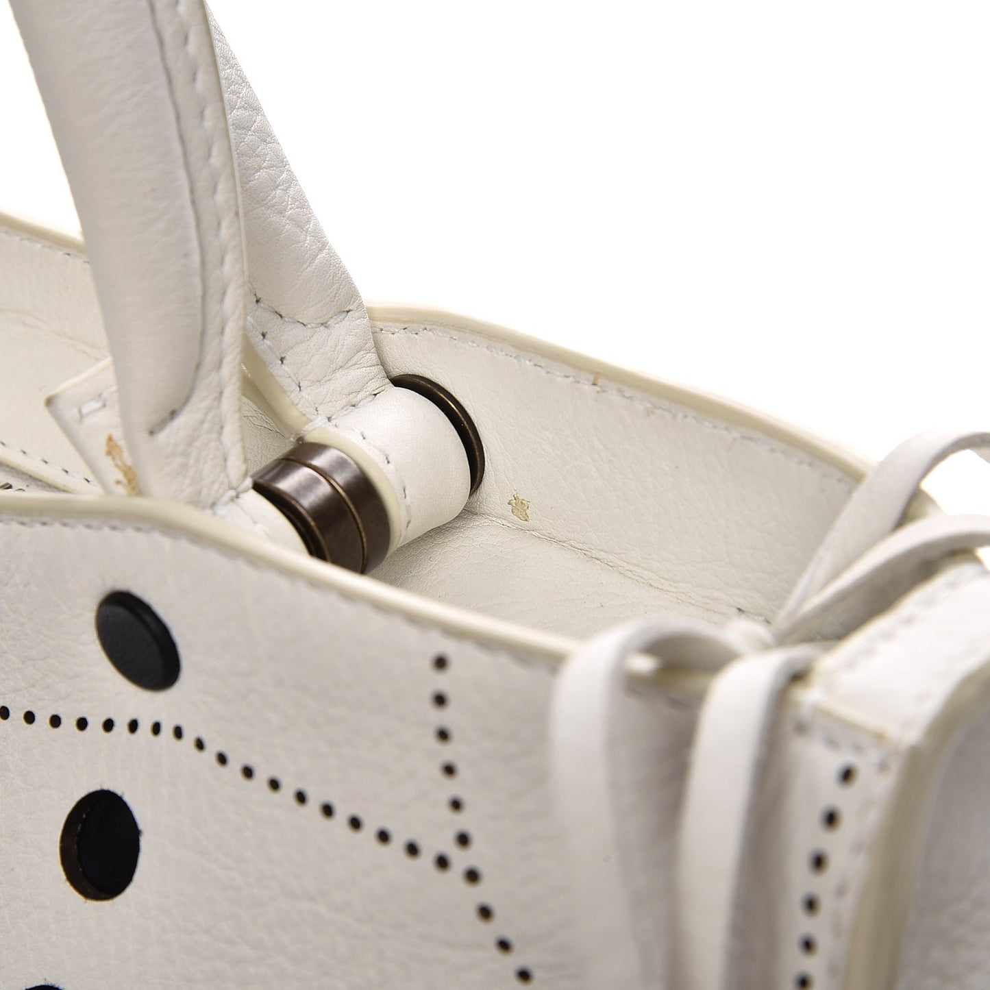 Veau Soyeux Perforated Blackout Hardware S City White