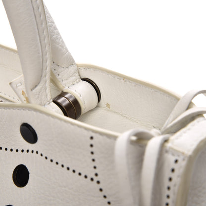 Balenciaga Veau Soyeux Perforated Blackout Hardware S City White 12 of 16