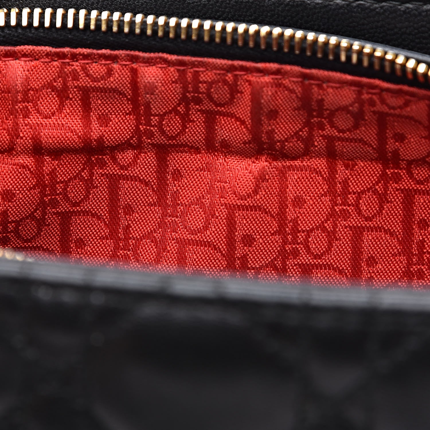 Christian Dior Lambskin Cannage Medium Lady Dior Black 18 of 18